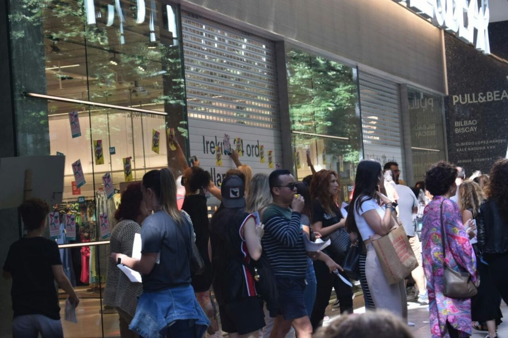 Amplio seguimiento de la huelga en Comercio Textil, General y Piel y Calzado de Bizkaia