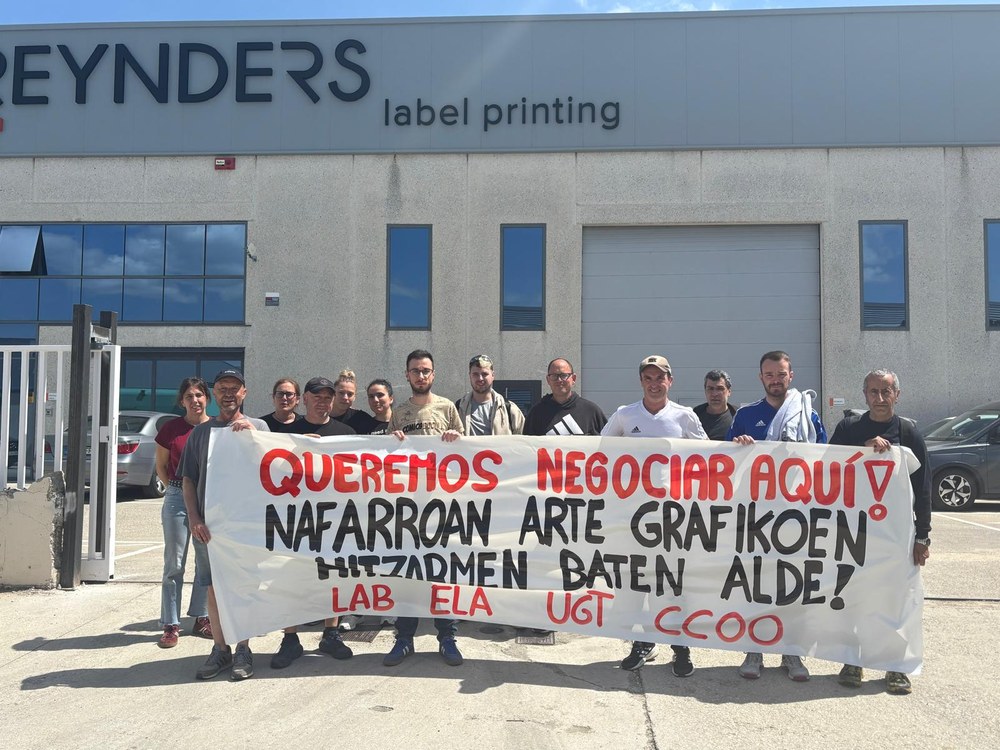 Amplio seguimiento del paro para recuperar el convenio navarro