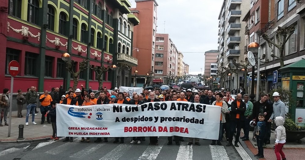 Amplio seguimiento del primero de los tres días de huelga por el convenio de Productos Tubulares