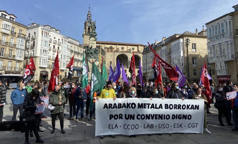 Ante el inmovilismo del SEA, el Metal de Alava irá a la huelga los días 18, 24 y 26 de mayo en defensa del convenio