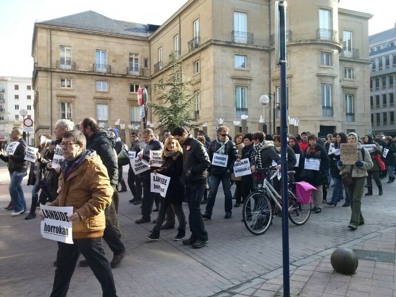 Apoyo mayoritario a la convocatoria de paro de hoy  en Lanbide
