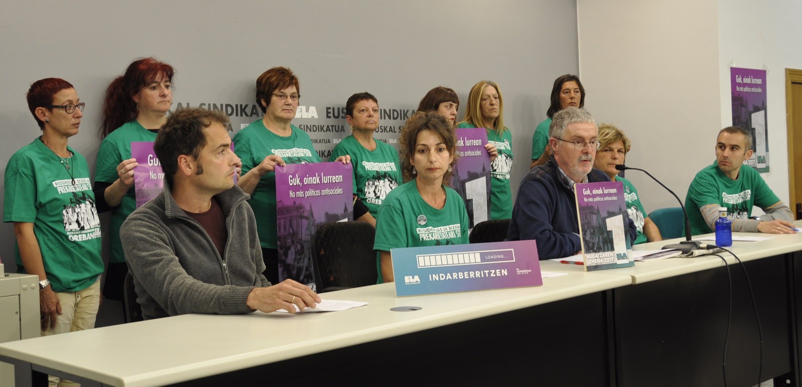 Las trabajadoras de las residencias de Bizkaia encabezarán la manifestación del Primero de Mayo