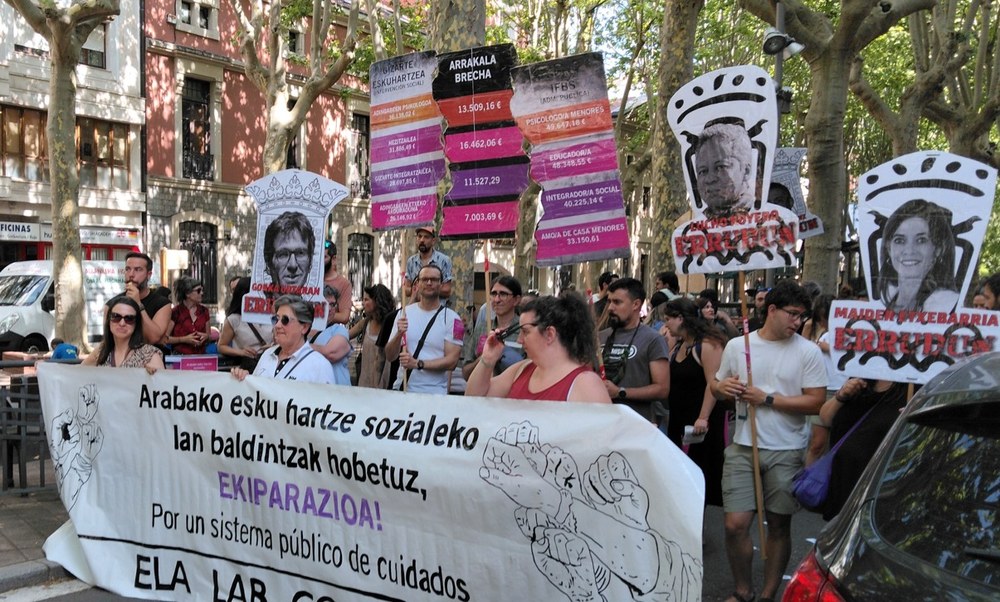 Centenares de trabajadoras salen a la calle en la sexta jornada de huelga