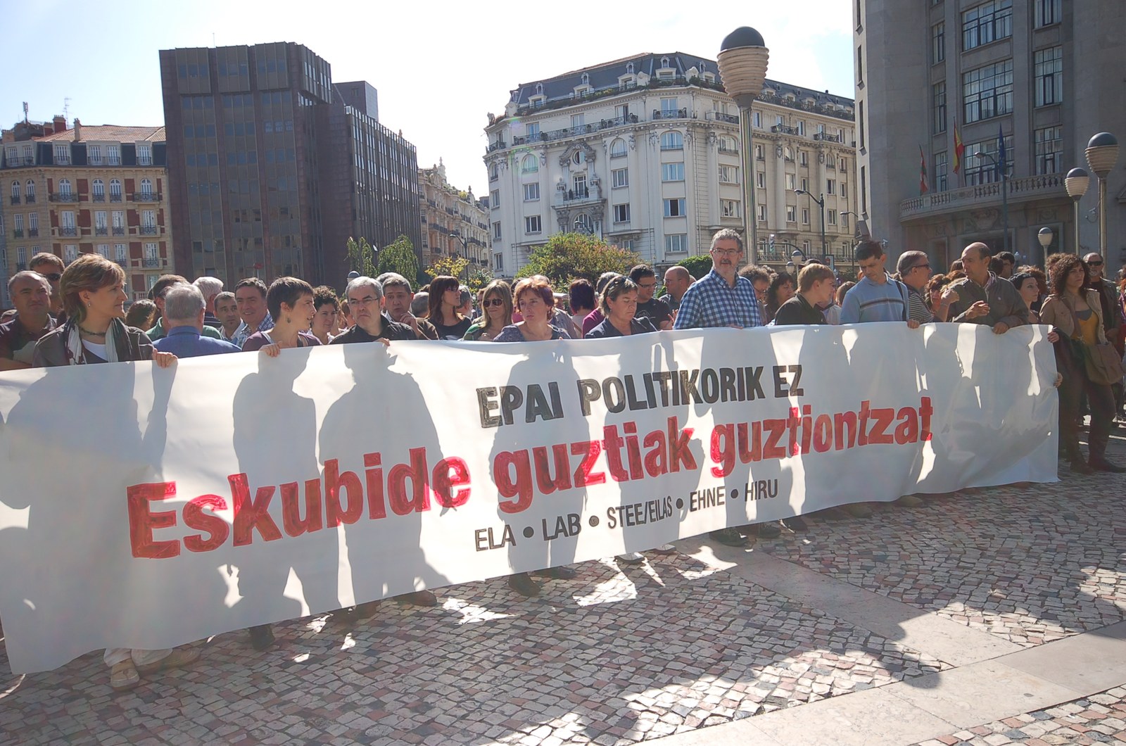 Concentraciones en apoyo de los condenados en el caso Bateragune