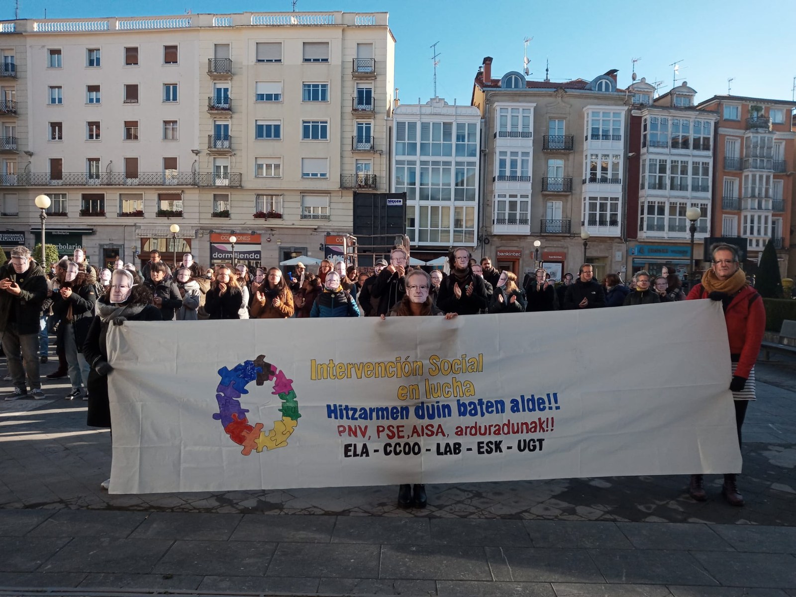 Continúan las movilizaciones en el sector de Intervención Social de Álava en defensa del convenio Continúan las movilizaciones en el sector de Intervención Social de Álava en defensa del convenio