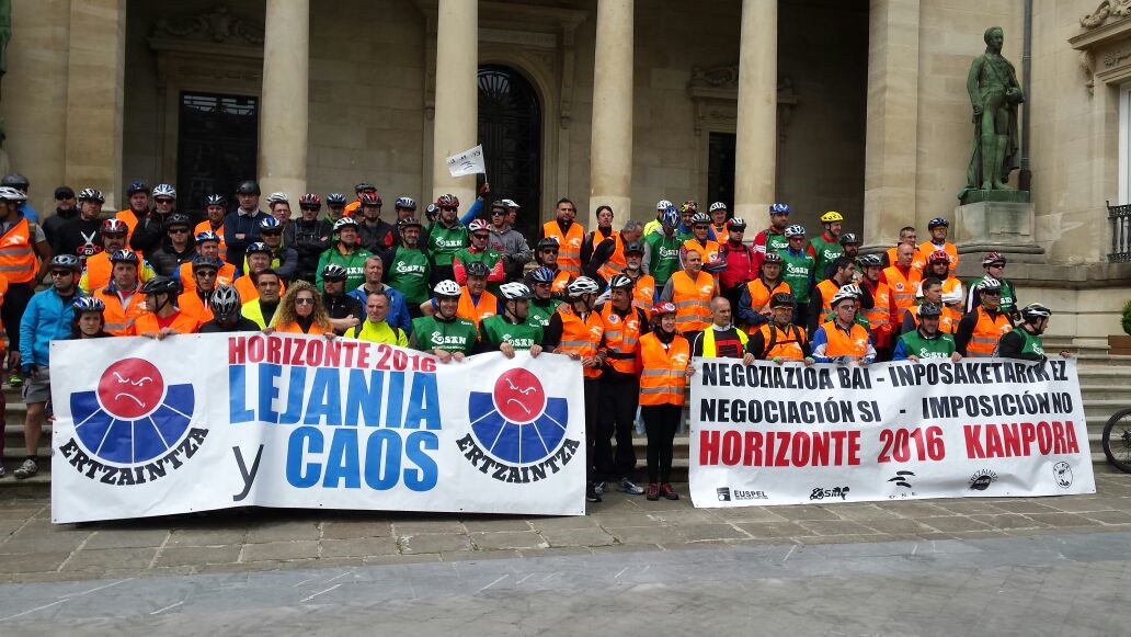 Continúan las movilizaciones en la Ertzaintza