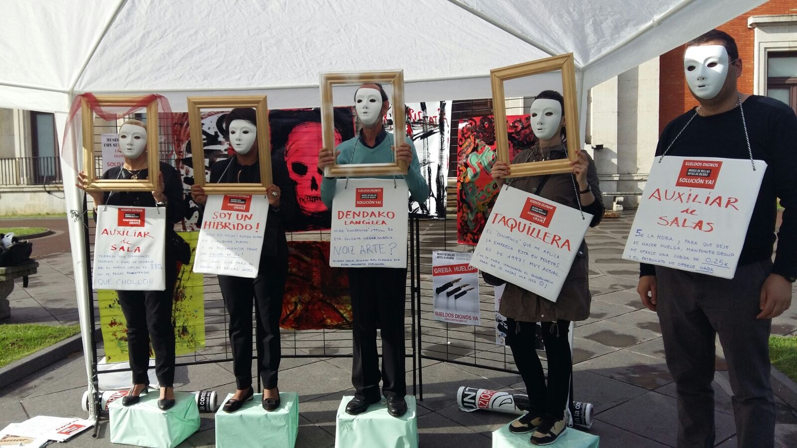 Denuncia de la precariedad en el Museo de Bellas Artes de Bilbao
