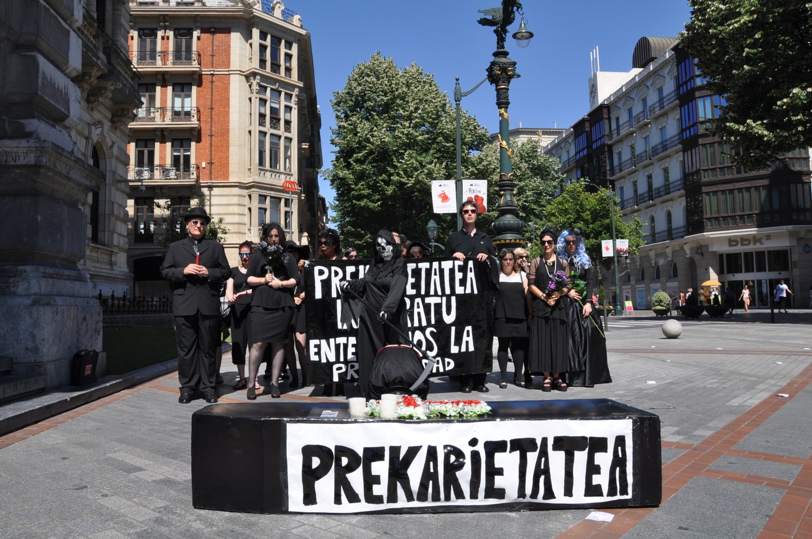 Dos semanas de huelga en el Museo de Bellas Artes de Bilbao