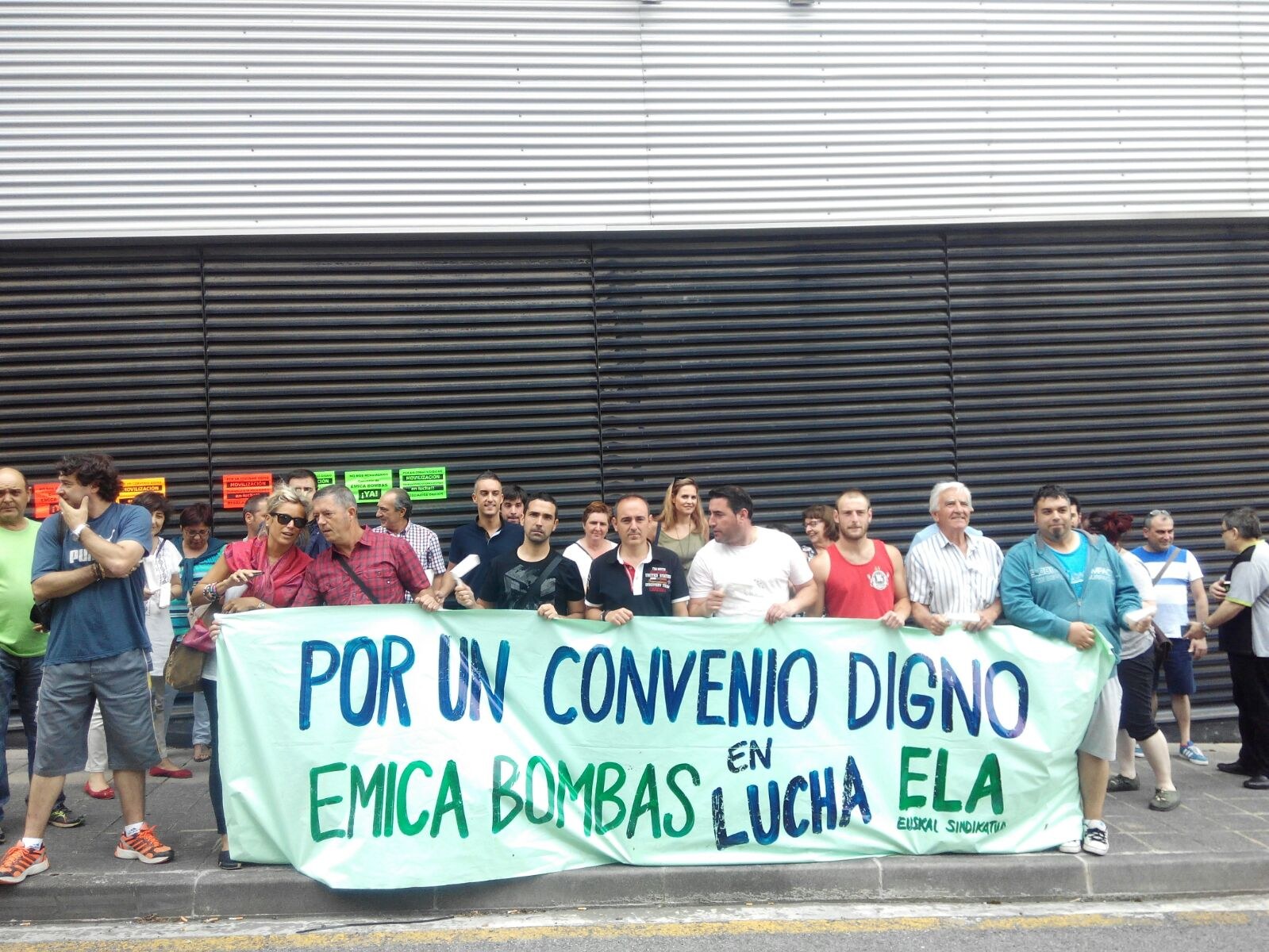Dos meses de huelga en Emica Bombas abandonados por la administracion