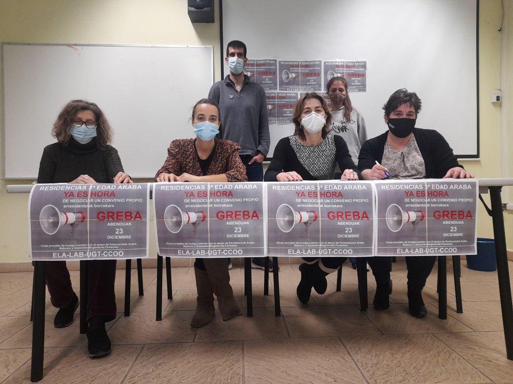 El 23 de diciembre, huelga en las Residencias privadas de Alava