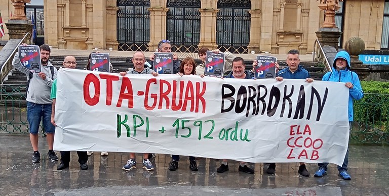 El 7 de octubre, paro en la OTA y Grúas de Gipuzkoa en defensa del convenio