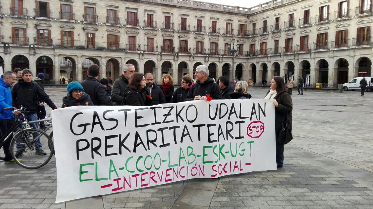 El Ayuntamiento de Gasteiz despide y precariza a las y los  trabajadores de sus subcontratas