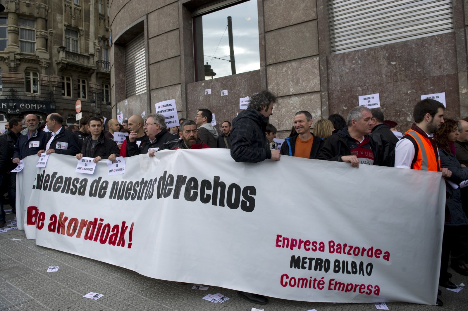 El Comité de Huelga de Metro Bilbao destaca el éxito de la huelga