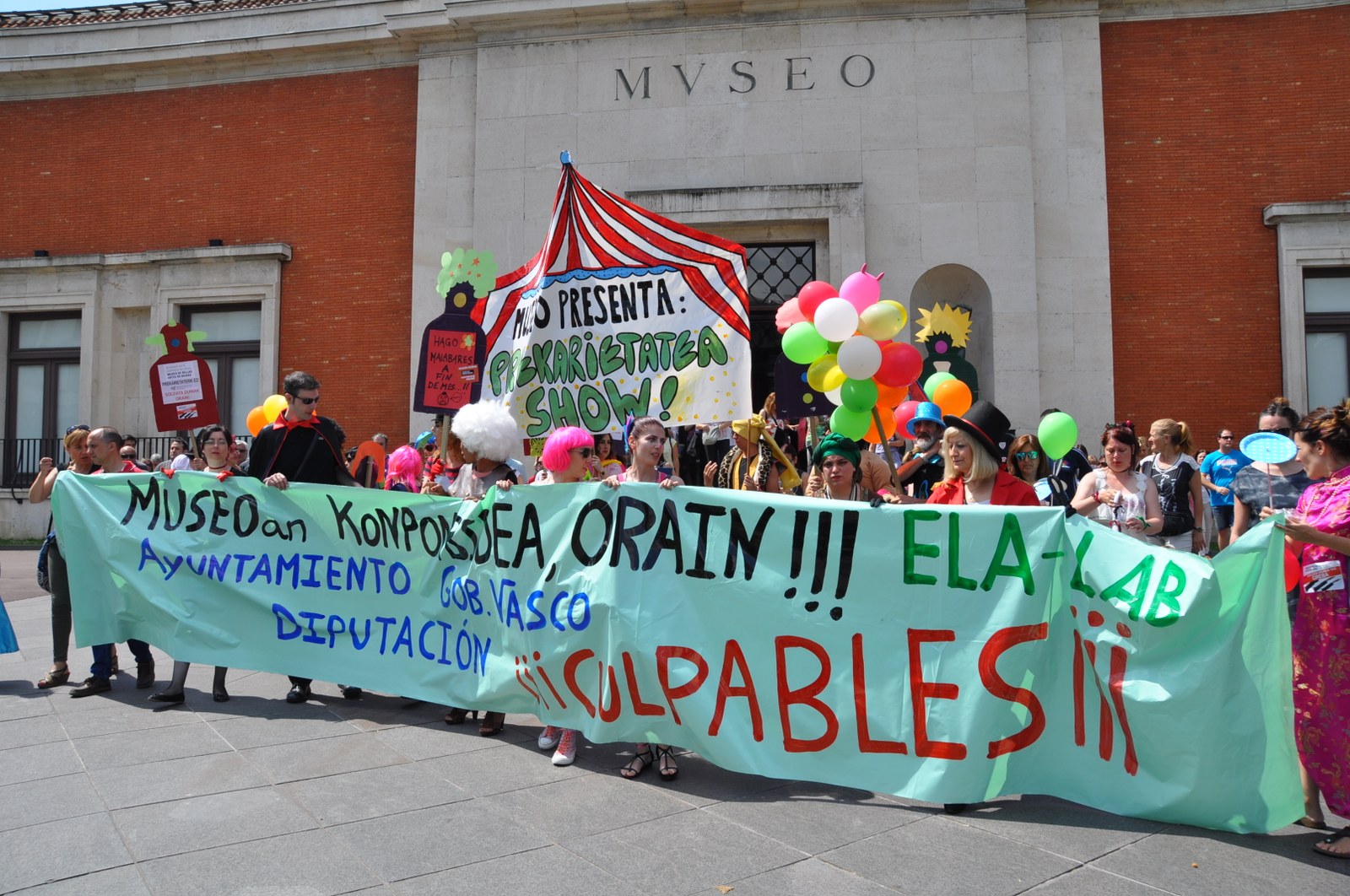 El Gobierno vasco no debe establecer servicios mínimos  en el Museo de Bellas Artes