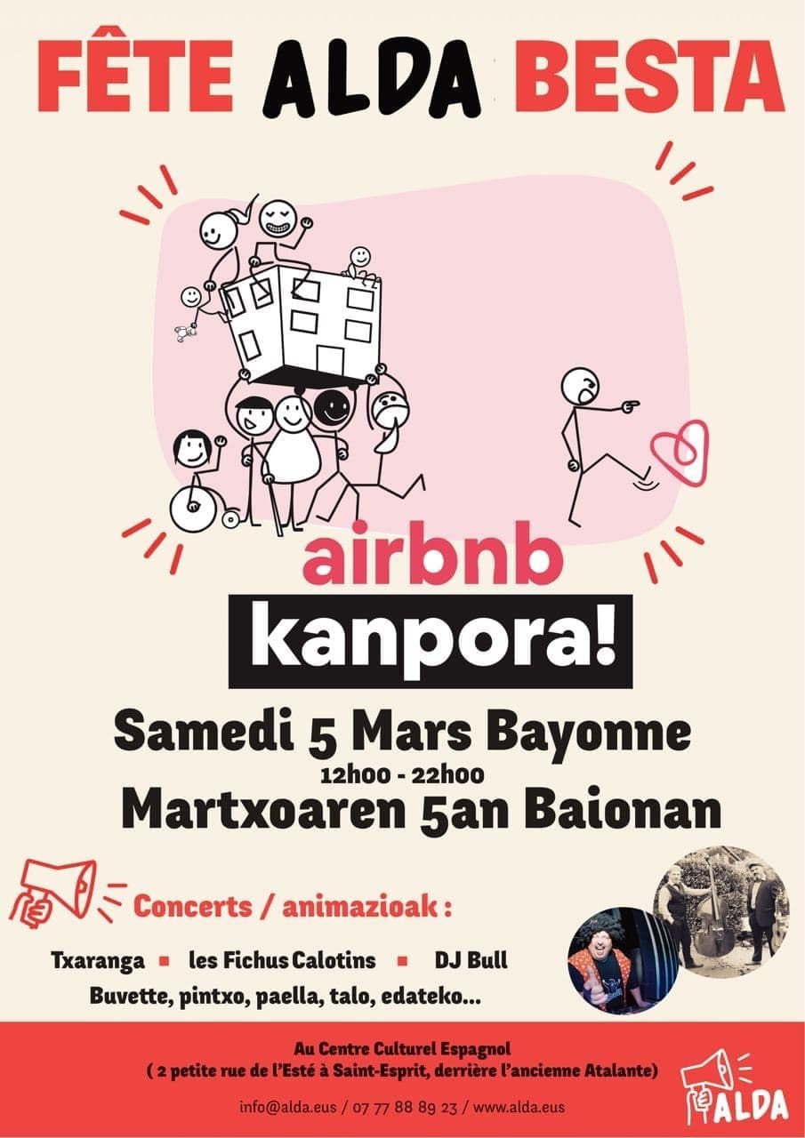 El movimiento ALDA de Iparralde celebra el 5 de marzo en Baiona la nueva norma sobre vivienda