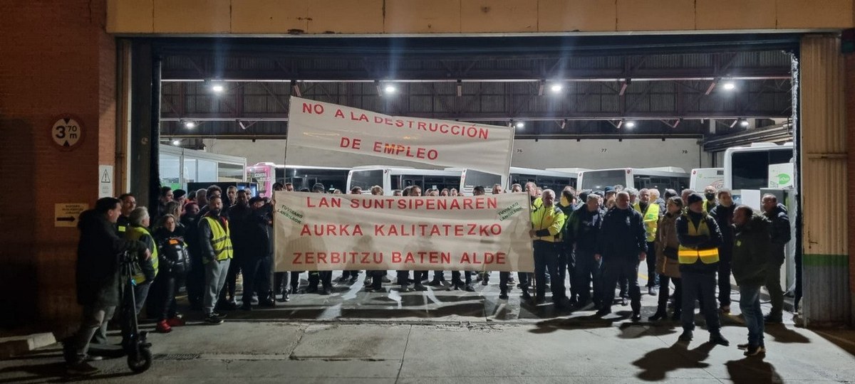 El primer día de paros en Tuvisa logra un seguimiento del 100% — ELA ...