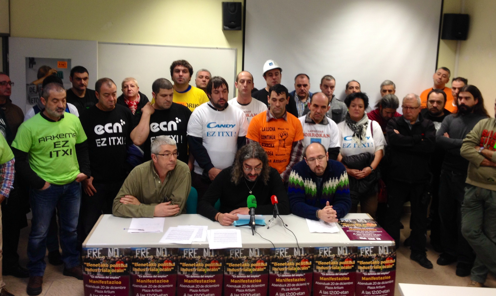 El próximo sábado manifestación en Gasteiz en defensa del empleo