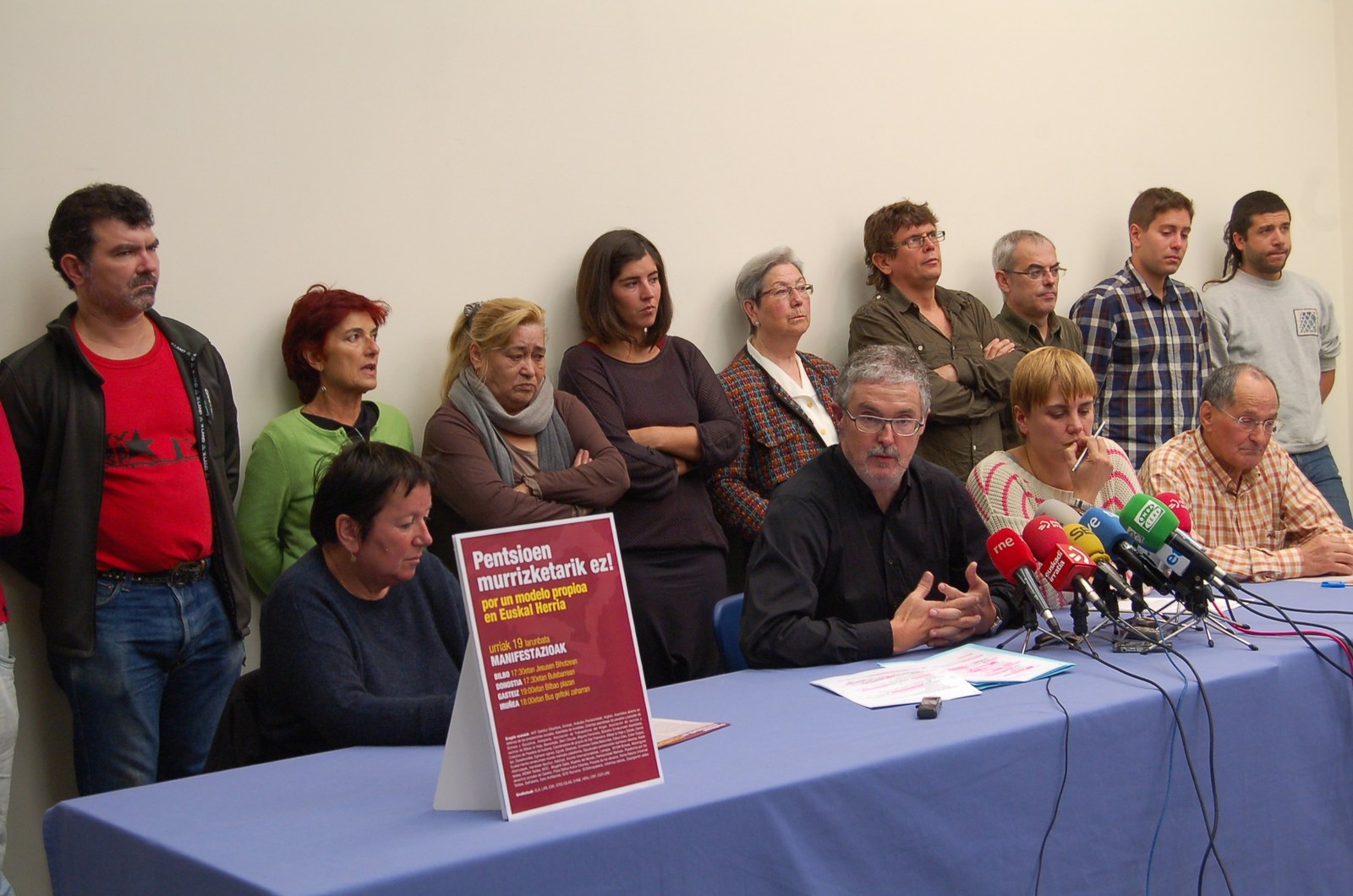 El próximo sábado se celebrarán manifestaciones en Bilbo, Gasteiz, Donostia e Iruñea contra la reforma de las pensiones