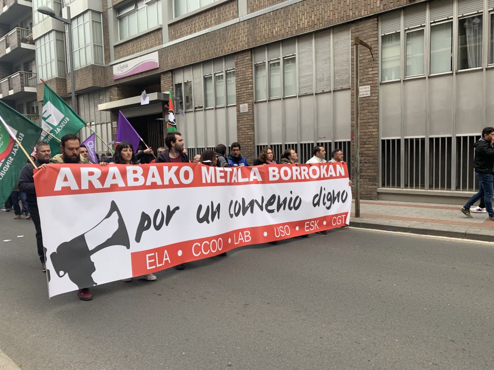 ELA advierte al SEA que si continúa bloqueando la negociación del convenio  habrá más huelgas en el Metal de Araba