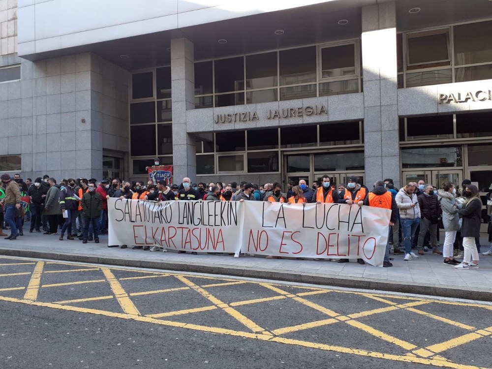 ELA apoya a los trabajadores imputados en las movilizaciones de la última negociación del metal de Bizkaia