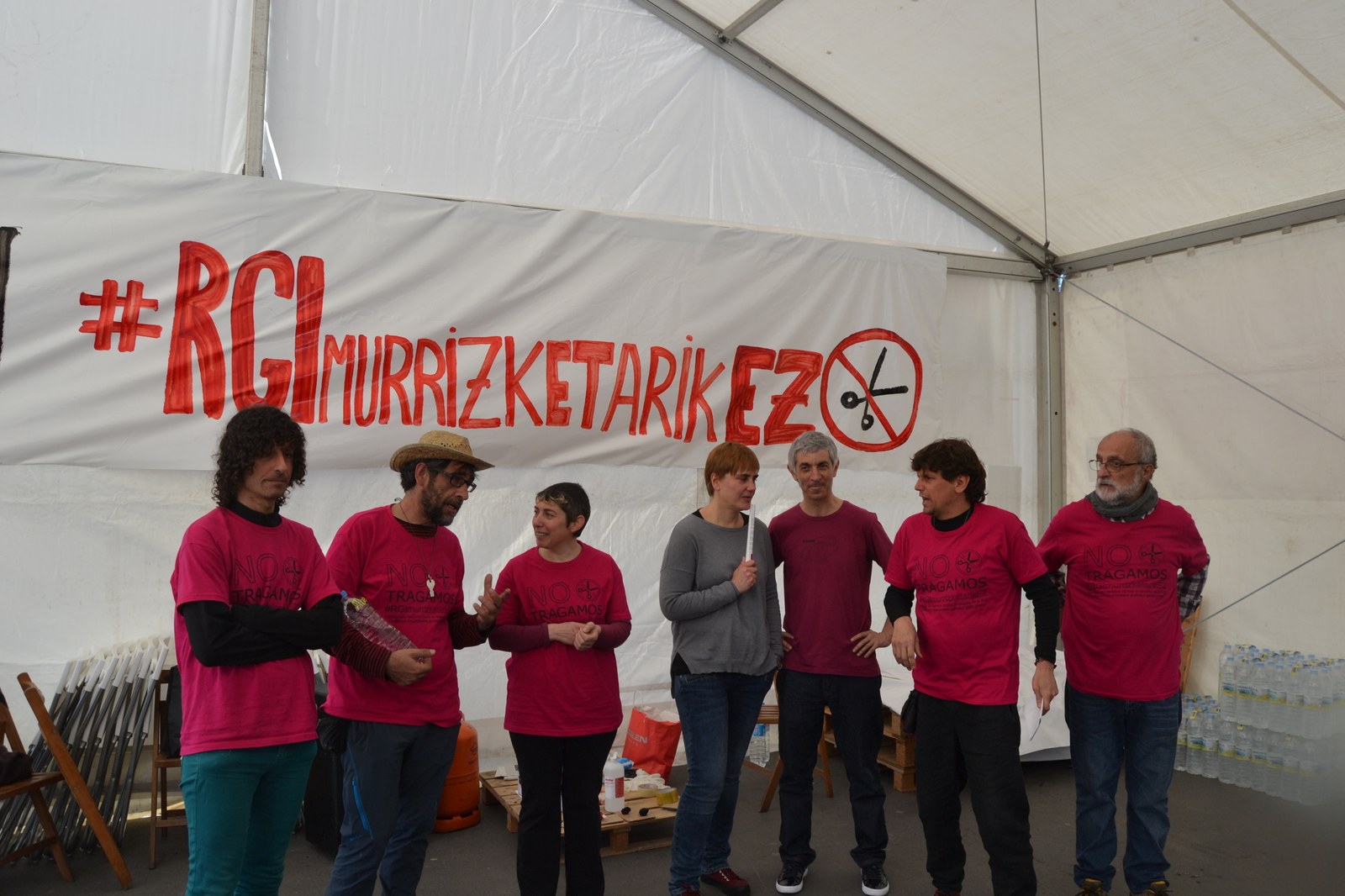 ELA con los huelguistas de hambre en contra los recortes
