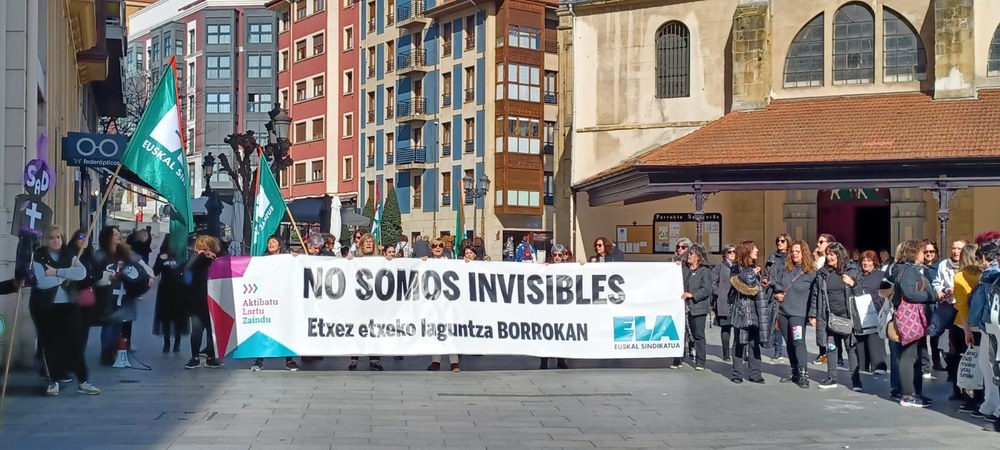 ELA considera exitosas las 5 jornadas de huelga de febrero, pese a que los servicios mínimos hayan sido del 90%