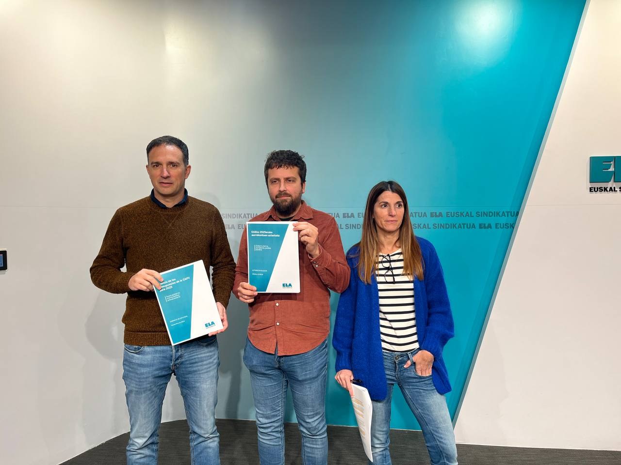 ELA constata en su análisis de los Presupuestos que “la política de Pradales es la misma que la de Urkullu” ELA constata en su análisis de los Presupuestos que “la política de Pradales es la misma que la de Urkullu”