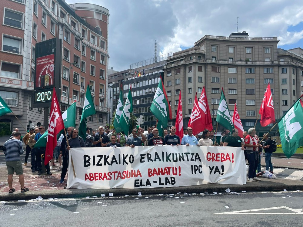 ELA continuará con las movilizaciones tras dos exitosas jornadas de huelga