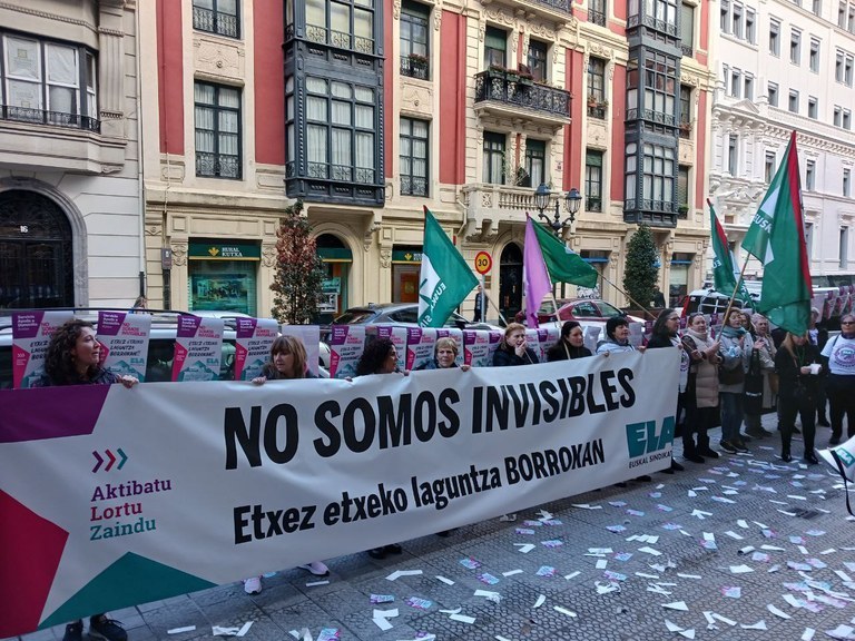 ELA convoca cinco días de huelga en el SAD de Bizkaia, del 13 al 17 de febrero