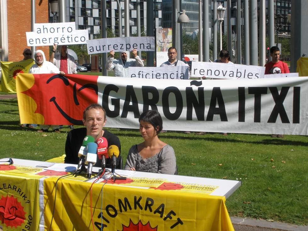 ELA convoca, junto a una veintena de colectivos, una manifestación por el cierre de Garoña
