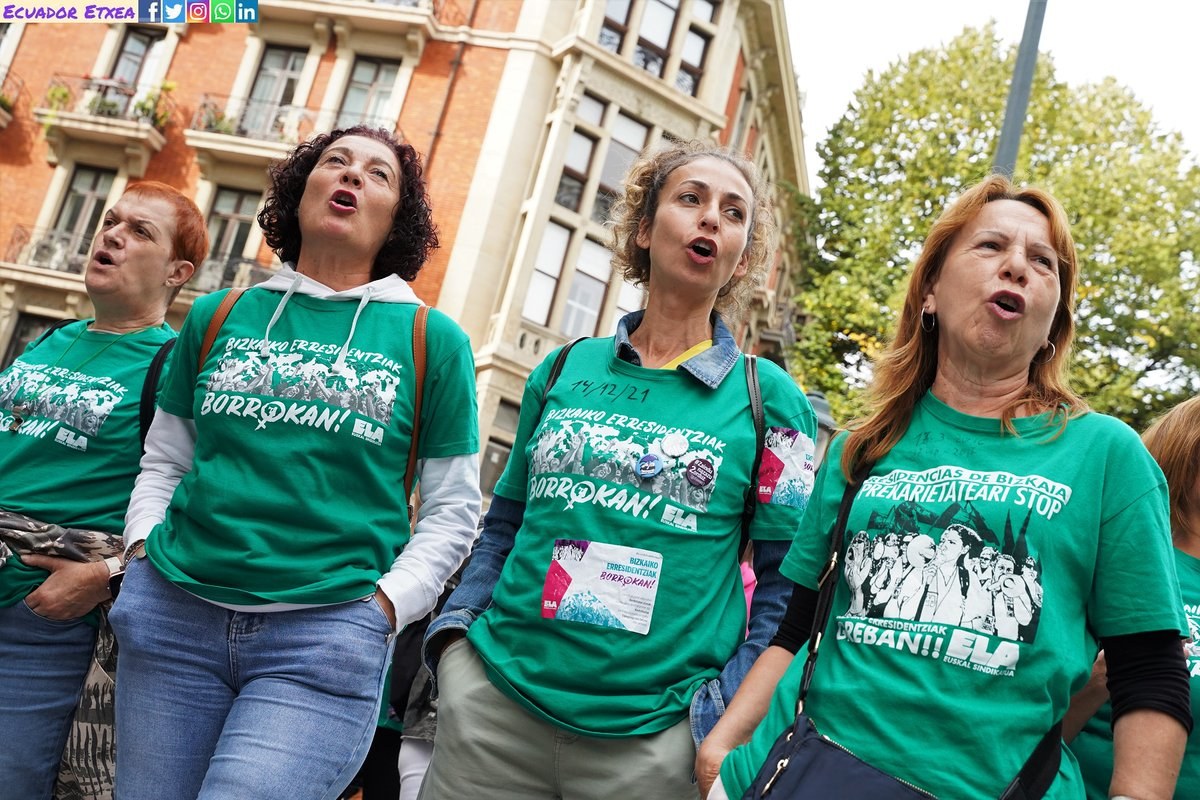 ELA convoca otra semana de huelga en las residencias de Bizkaia para exigir más personal