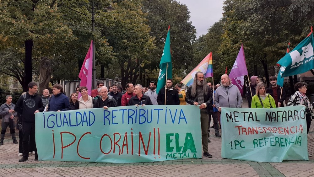 ELA critica que el Convenio del Metal de Navarra firmado por UGT y CCOO supone una grave pérdida de poder adquisitivo para las 35.000 personas del sector