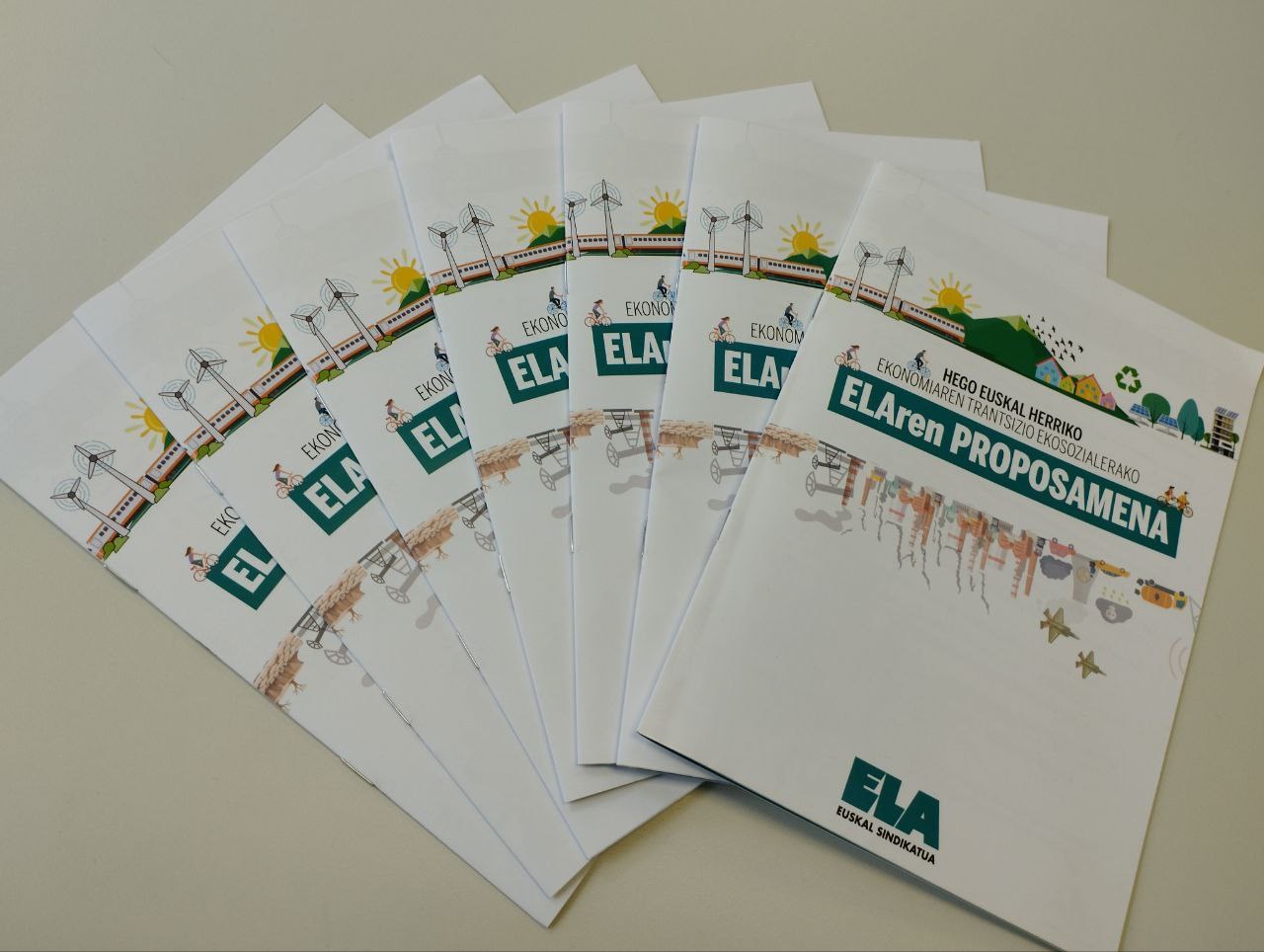 ELA recoge en un informe una propuesta para fijar el rumbo de la transición ecosocial en Hego Euskal Herria