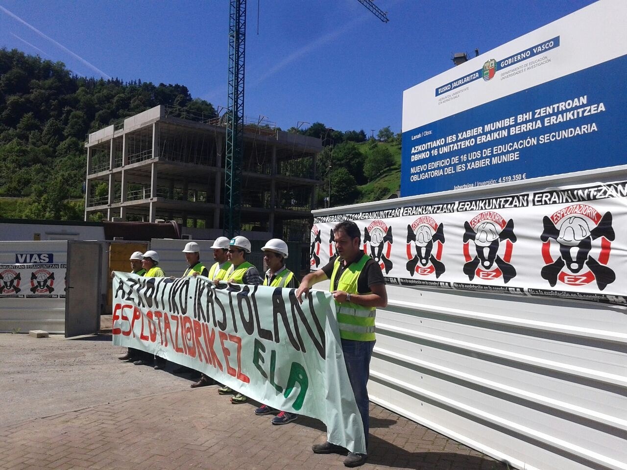 ELA denuncia irregularidades en la construcción de la Ikastola de Azkoitia