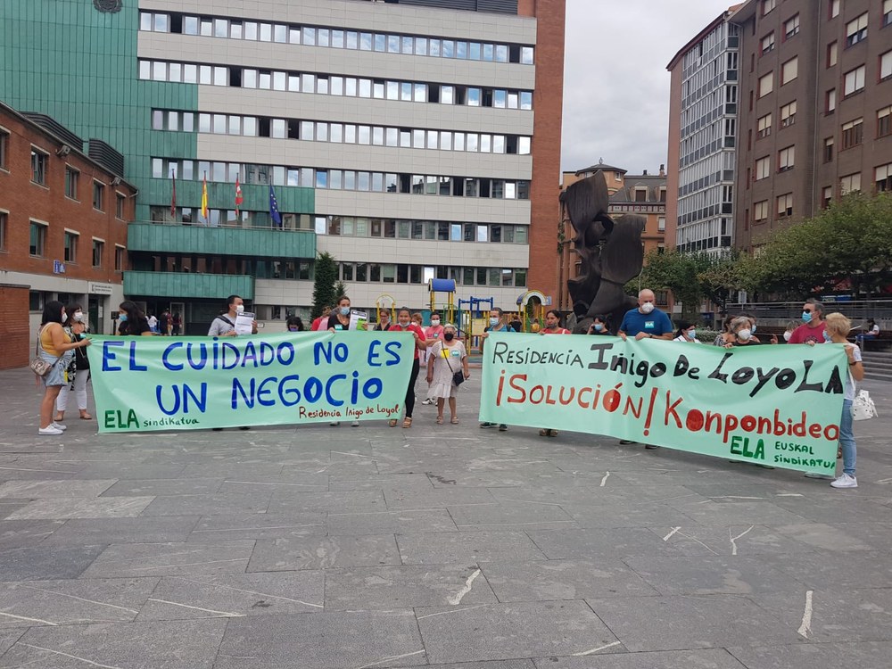 ELA denuncia la insostenible situación de la plantilla de la Residencia Iñigo de Loyola, de Barakaldo