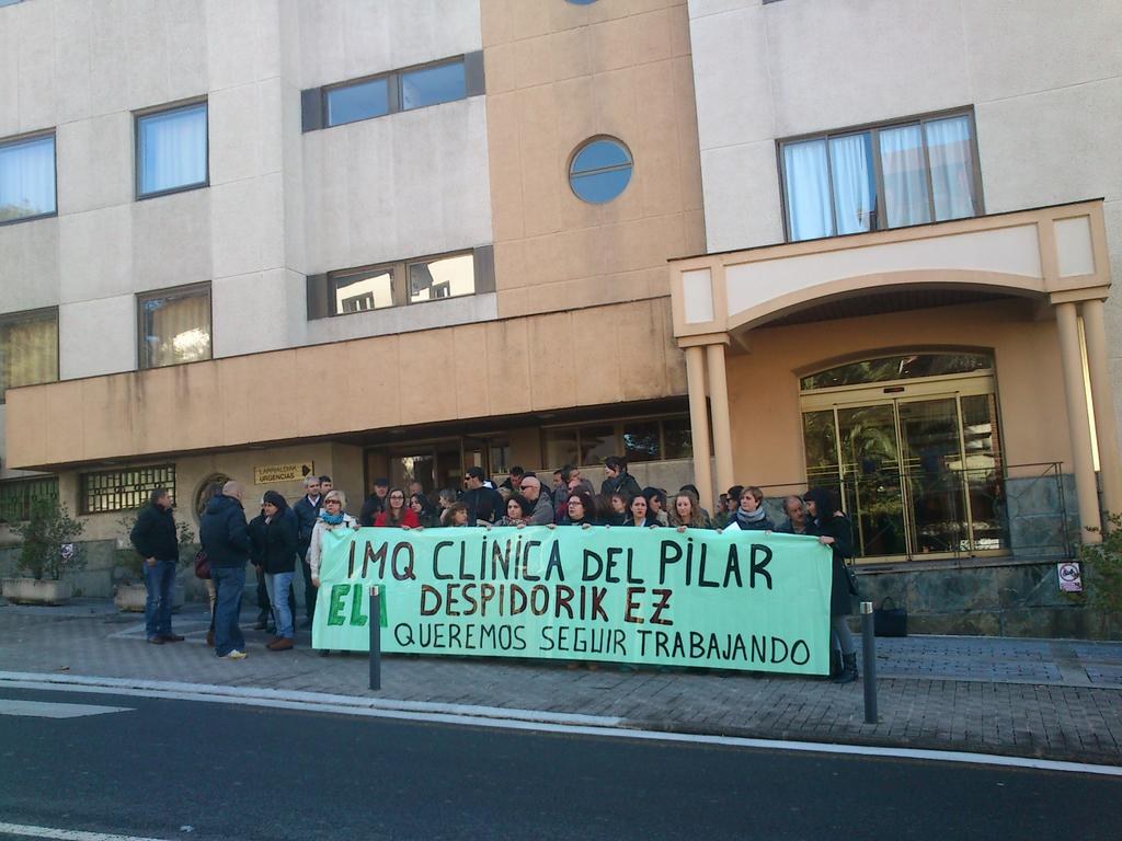 ELA denuncia la mala gestión de la Clínica del Pilar de Donostia y su cierre