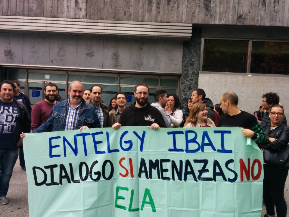 ELA denuncia la precariedad en  Entelgy Ibai