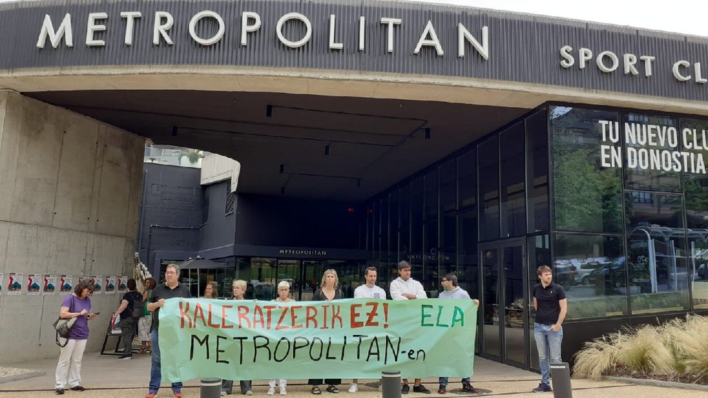 ELA denuncia persecución sindical en el gimnasio Metropolitan de Donostia