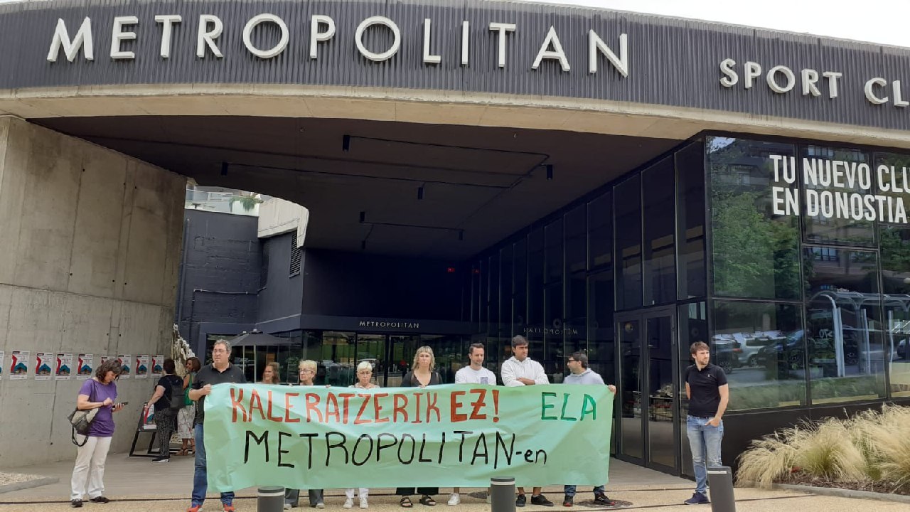 ELA denuncia persecución sindical en el gimnasio Metropolitan de Donostia