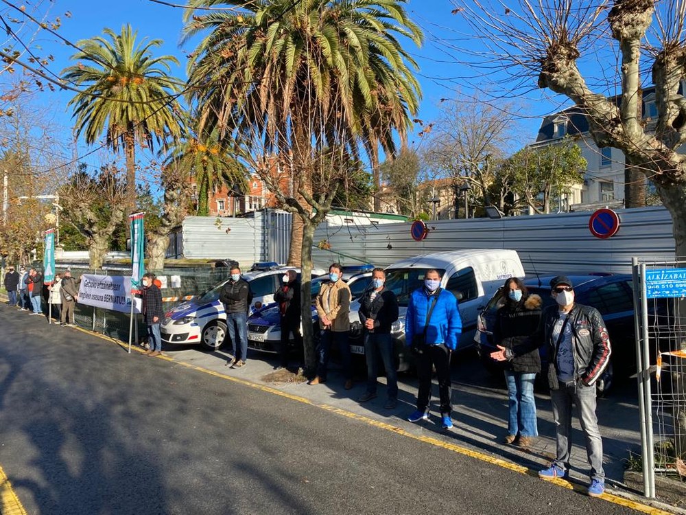 ELA-Ertzaintza denuncia ante la Inspección la falta de seguridad en los barracones de Getxo