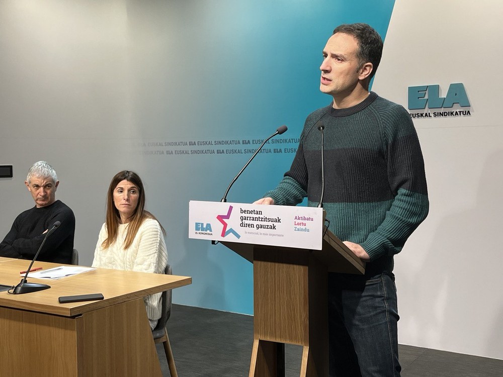 ELA exige a PNV, EH Bildu, Podemos y Geroa Bai que rechacen cualquier aumento del periodo de cálculo de las pensiones