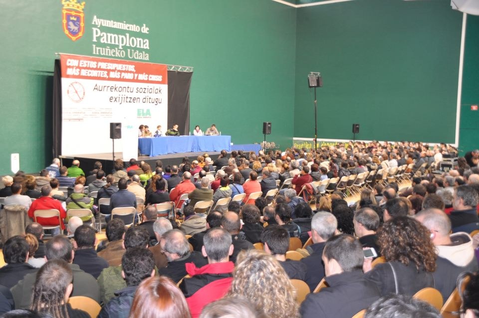 ELA ha exigido unos presupuestos más sociales en Iruñea