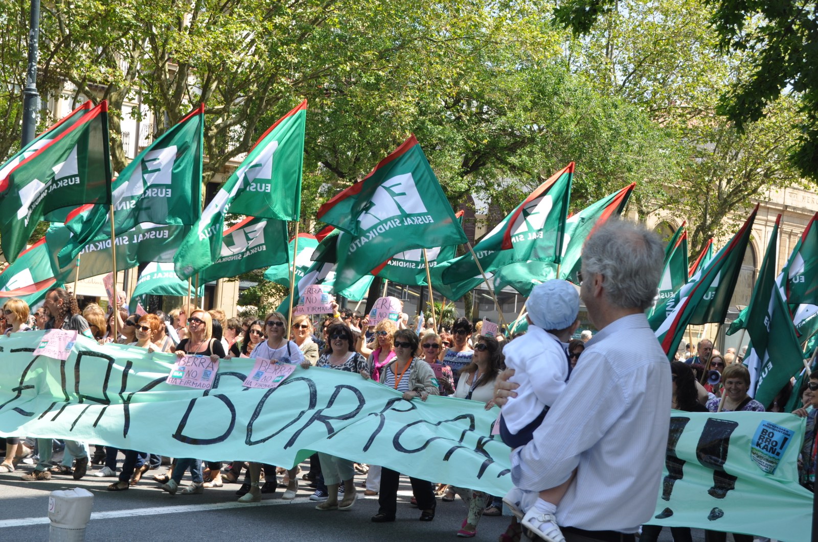 ELA ha felicitado a las trabajadoras de las Residencias de Gipuzkoa por su lucha