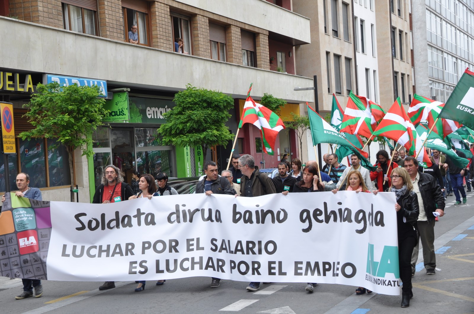 ELA ha iniciado una semana de movilizaciones en defensa de los salarios y el empleo