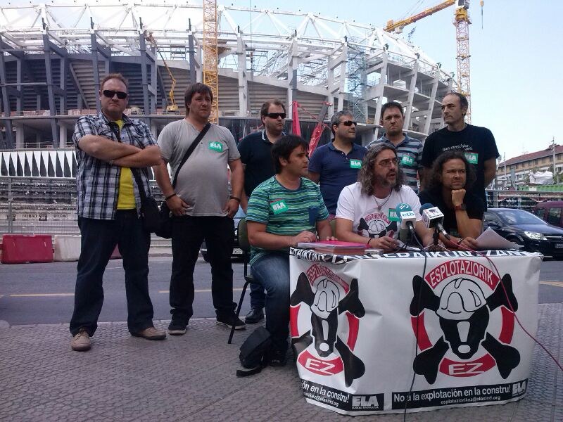 ELA inicia una campaña para denunciar la explotación en las obras públicas