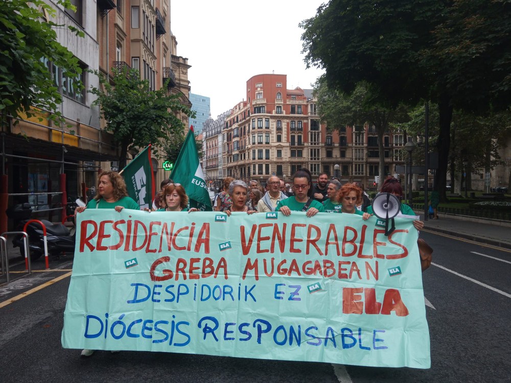 ELA interpone una denuncia en Inspección de trabajo contra la residencia Venerables Sacerdotes de Bilbao