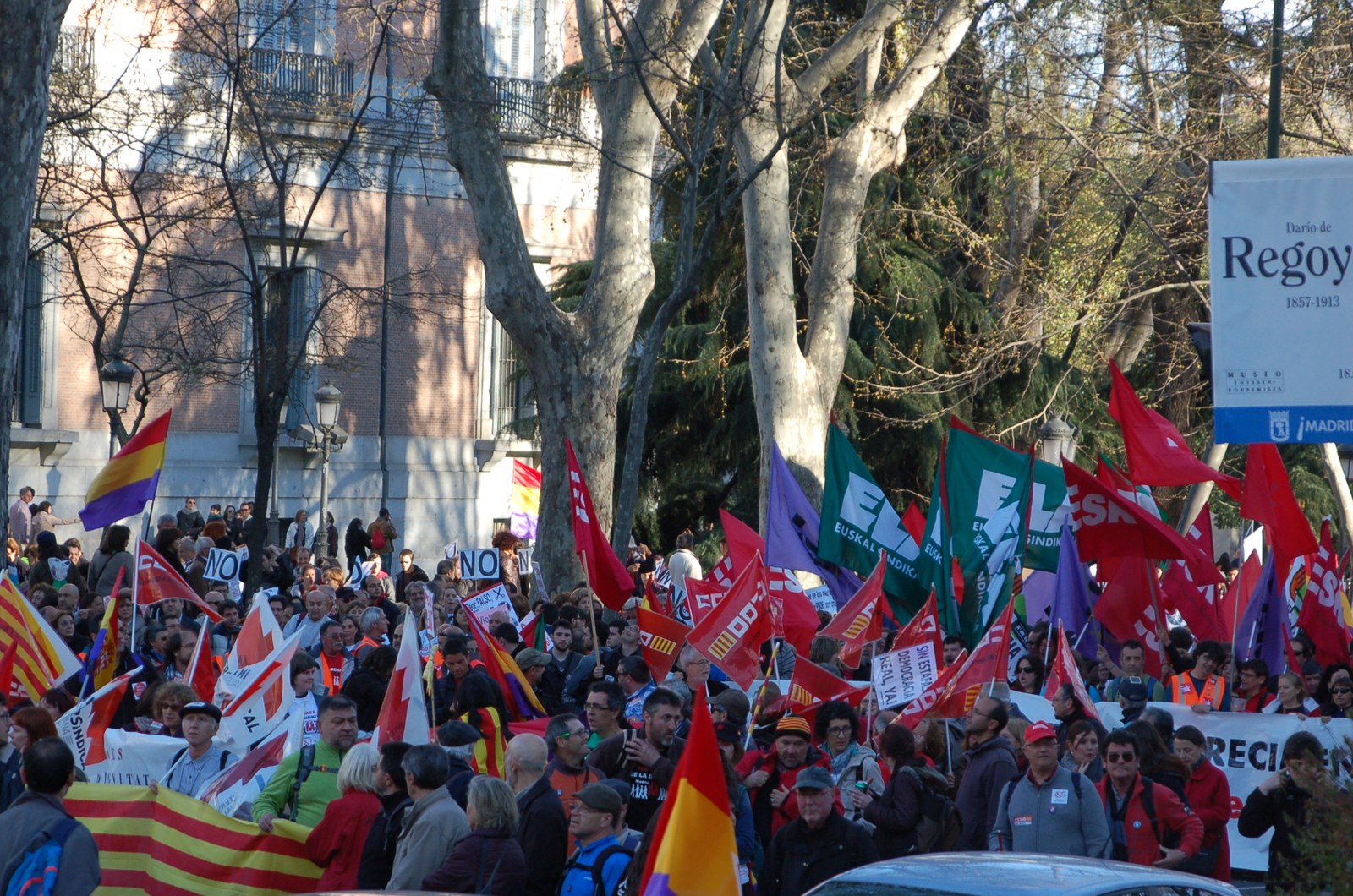 ELA participa en Madrid en la multitudinaria manifestación convocada por “Las ‘Marchas de la Dignidad”