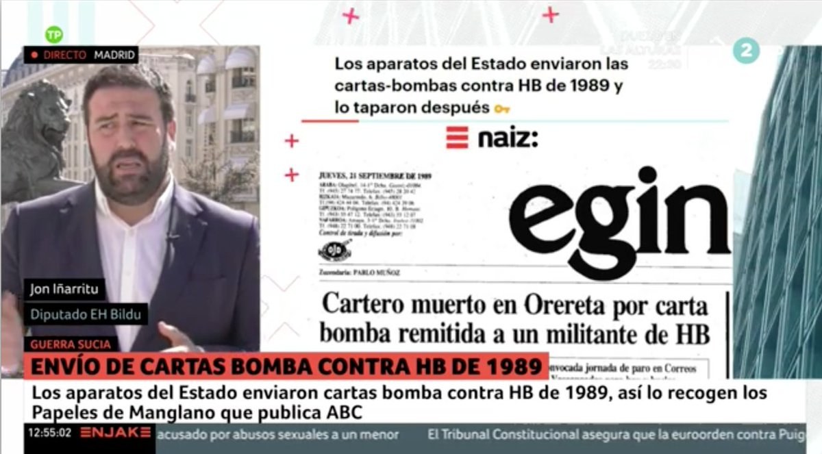 ELA pide una investigación penal y política para depurar responsabilidades ante los nuevos casos de terrorismo de Estado