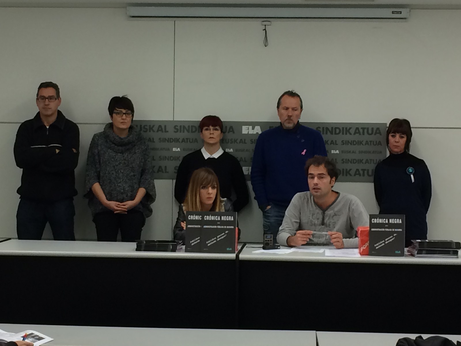 ELA presenta "Crónica Negra de la Administración Pública de Navarra" como respuesta al impulso privatizador del Gobierno foral