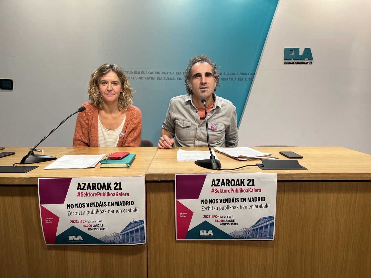 ELA presentará una propuesta a EH-Bildu, PNV y Elkarrekin-Podemos para que la plantilla del sector público vasco no pierda poder adquisitivo